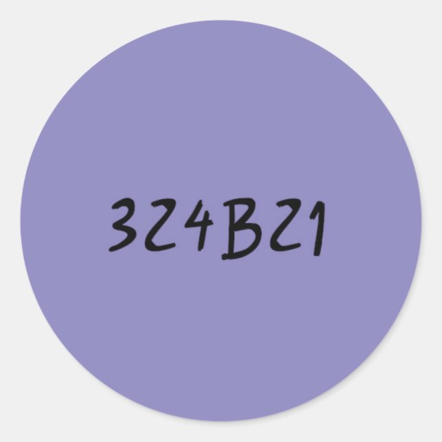 Autocollant noir orphelin - Cosima 324b21 pourpre (Devant)