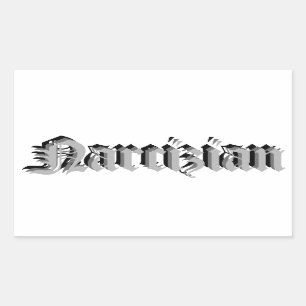 Autocollant nommé de Narcizian