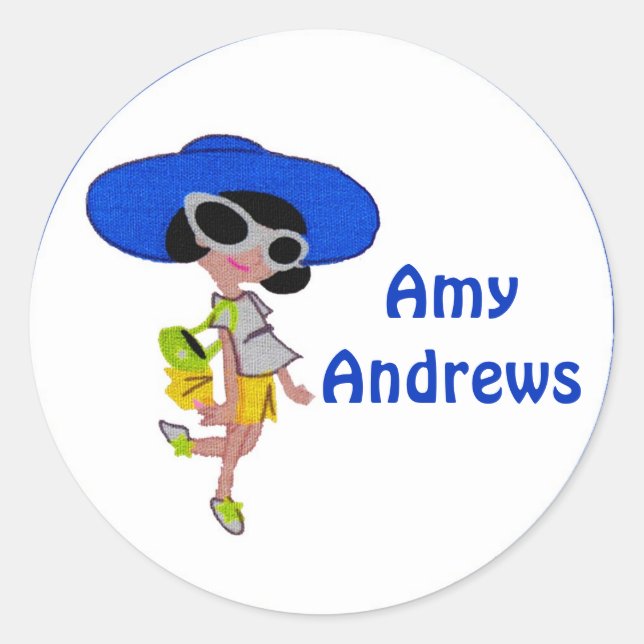 Autocollant nommé d'étiquette (Devant)