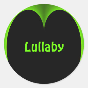 Autocollant nommé personnalisé par coeur vert