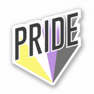 Autocollant non binaire de PRIDE