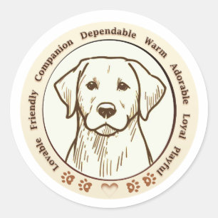 Autocollant numérique pour rétrificateur Labrador
