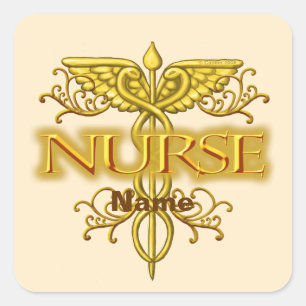 Autocollant Nurse Caduceus