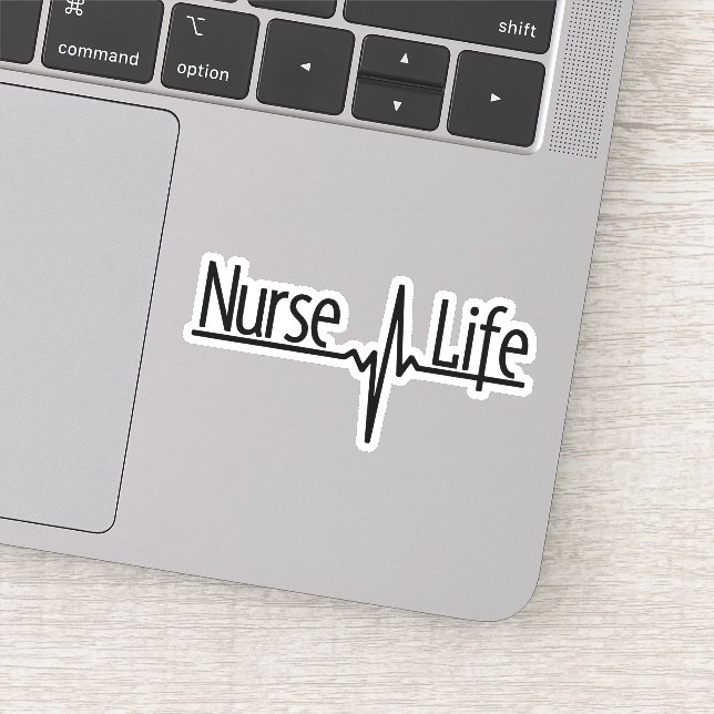 Autocollant Nurse Life - EKG (Détail)