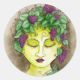 Autocollant nymphe de vignoble 2