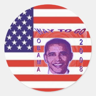 Autocollant OBAMA 2008