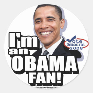 Autocollant Obama Fan