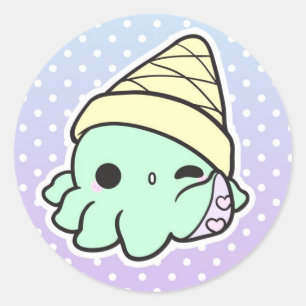 Autocollant Octi-Cream