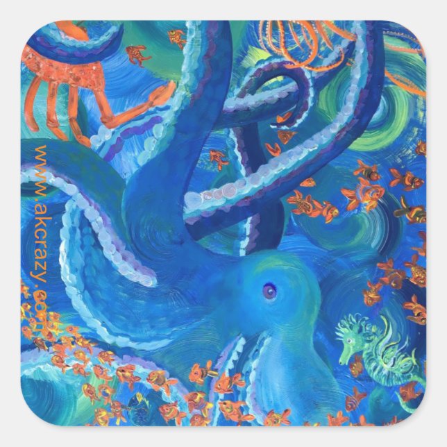 Autocollant octopacifica (Devant)