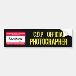 Autocollant OFFICIEL de PHOTOGRAPHE de pdc
