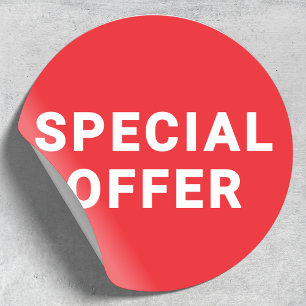 Autocollant Offre Spéciale Vente promotionnelle