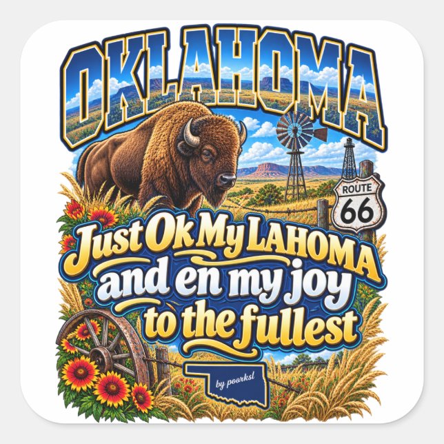 autocollant Oklahoma (Devant)
