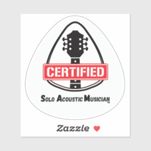Autocollant Onglet de guitare certifié