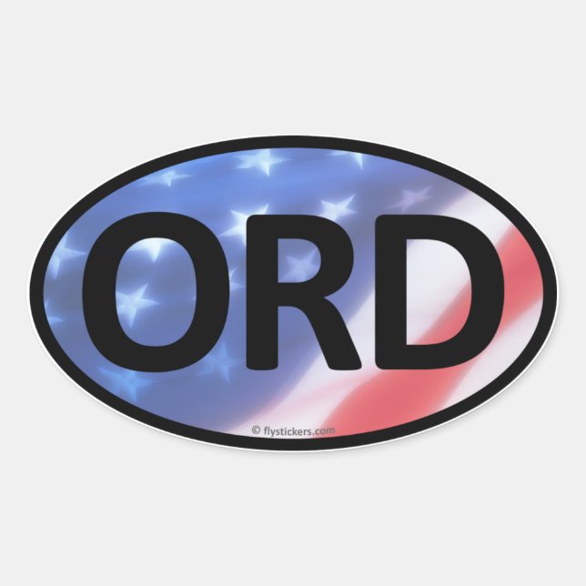 Autocollant ORD Oval (Devant)