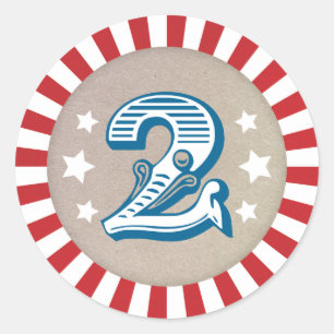 Autocollant orienté deux de carnaval de deuxième