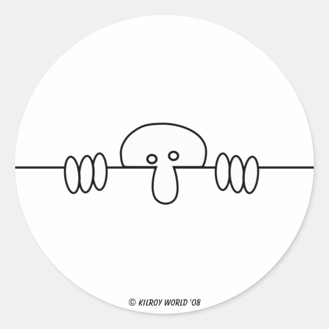 Autocollant original Kilroy (Devant)