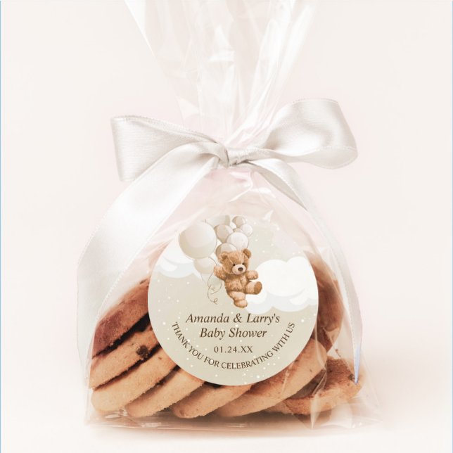 Autocollant Ourson avec Ballons (Créateur téléchargé)