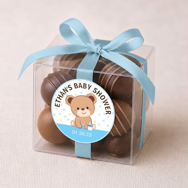 Autocollant Ourson Bébé Mignon (Bleu) (Créateur téléchargé)