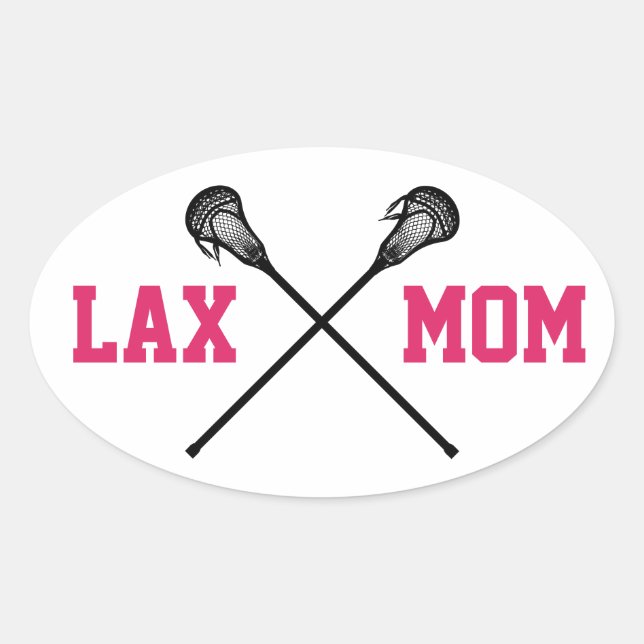Autocollant ovale CKL "Lax Mom" (Devant)
