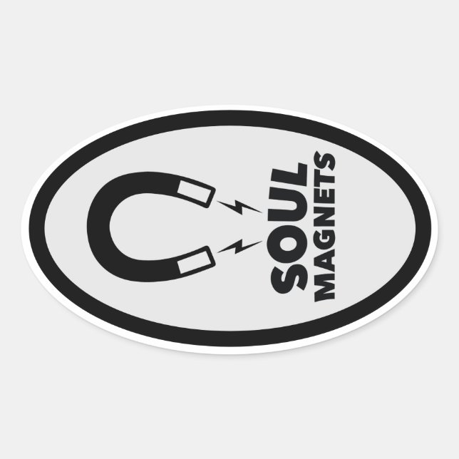 autocollant ovale classique (Devant)