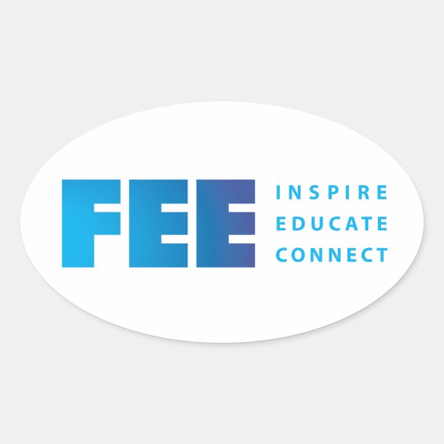 Autocollant ovale - Customisé (Devant)