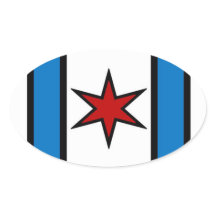 Autocollant ovale de bouclier moderne