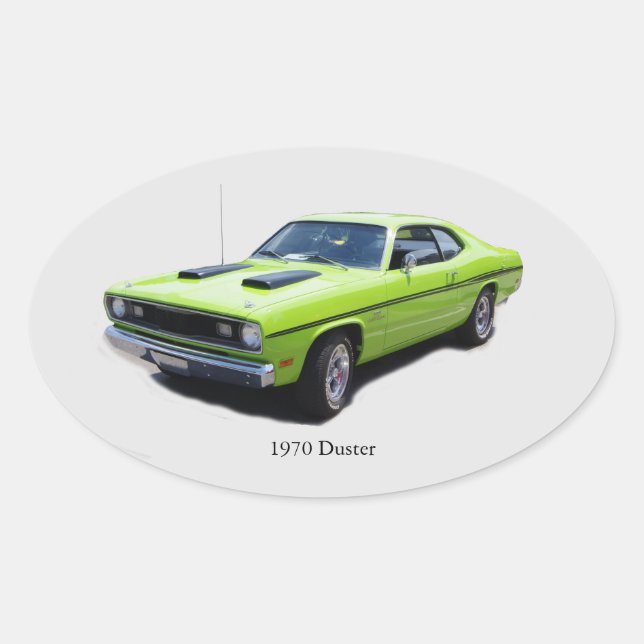 Autocollant ovale Duster 1970 (Devant)