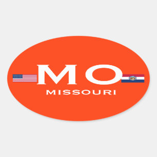 Autocollant ovale européen de Missouri*