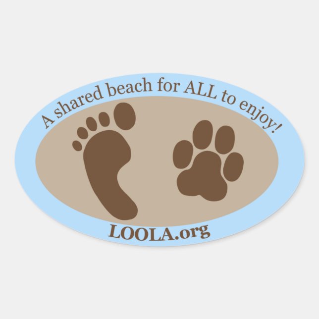 Autocollant ovale : LOOLAorg (Devant)