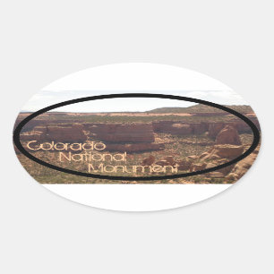 Autocollant ovale pittoresque de monument national