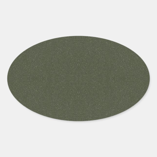 Autocollant ovale vert mousse texturé – Personnali (Devant)