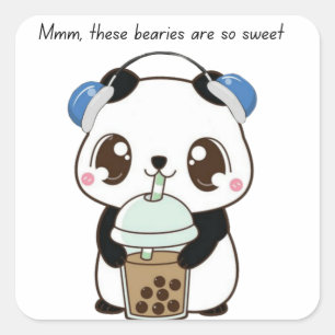 Autocollant Panda Mignon – Ours Panda Kawaii Adora
