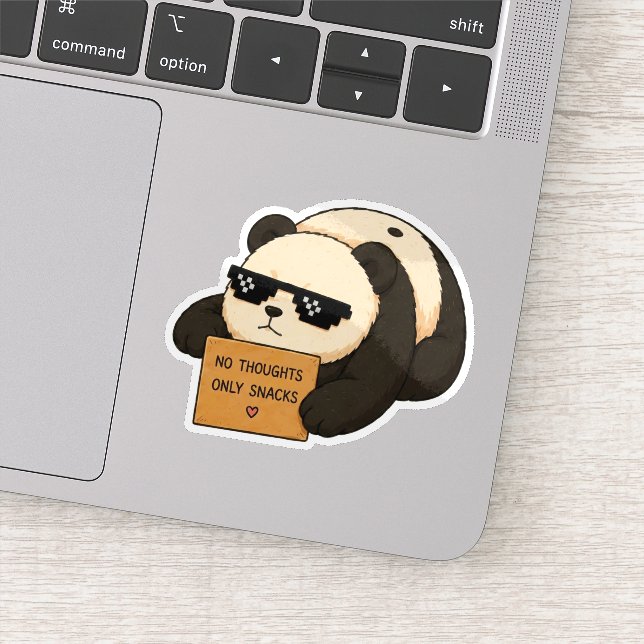Autocollant Panda Snacks Uniquement (Détail)