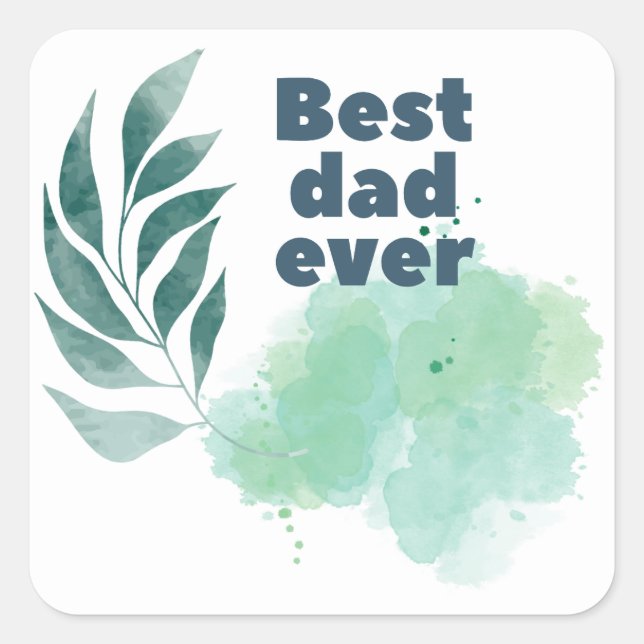 Autocollant Papa Élégant | paternité (Devant)
