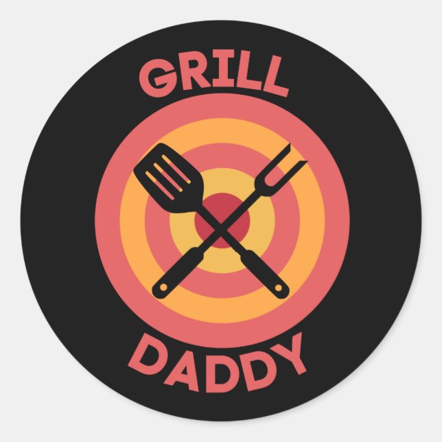 AUTOCOLLANT - PAPA GRIL (Devant)