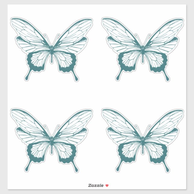 Autocollant Papillon (Feuille)