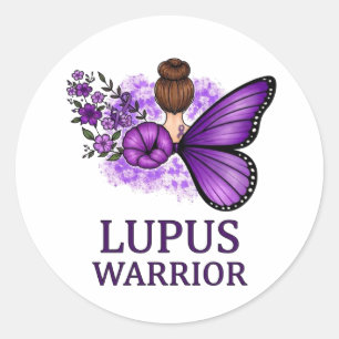 Autocollant Papillon Guerrier Lupus Sensibilisat