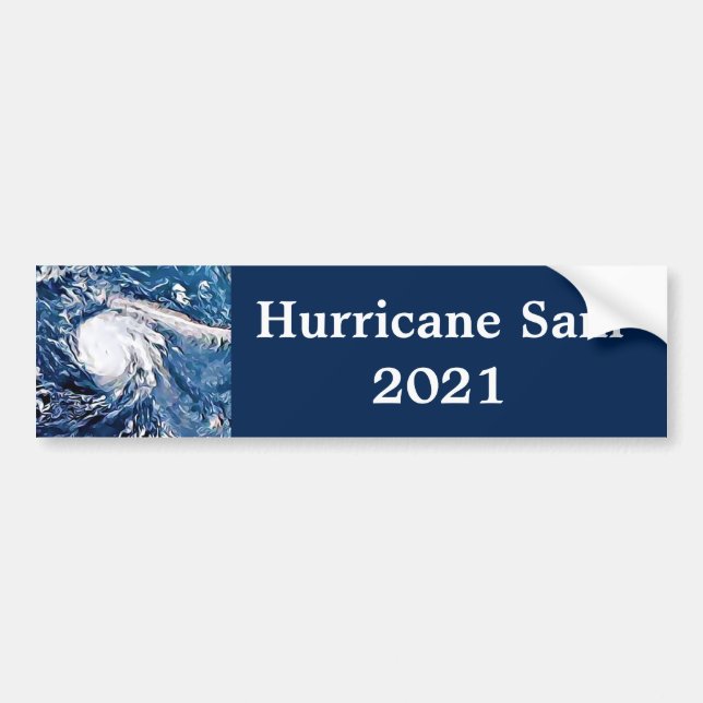 Autocollant pare-chocs de l'ouragan Sam 2021 (Devant)