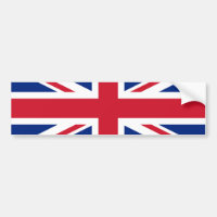 Autocollant pare-chocs de voiture avec un drapeau 
