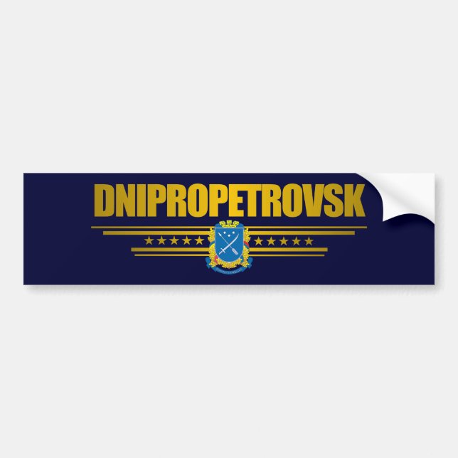 Autocollant pare-chocs "Dnipropetrovsk COA" (Devant)
