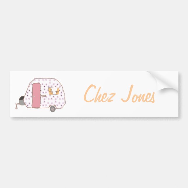 Autocollant pare-chocs du propriétaire de la carav (Devant)