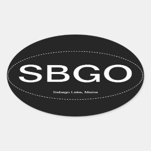 Autocollant pare-chocs Ovale SBGO Sebago Lake Main