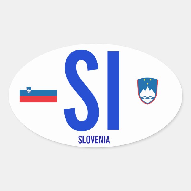 Autocollant pare-chocs Slovénie* (Devant)