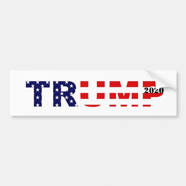 Autocollant pare-chocs Trump 2020 (Devant)