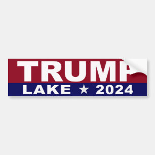 Autocollant pare-chocs Trump Lake 2024