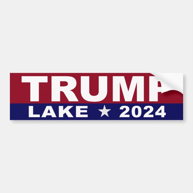 Autocollant pare-chocs Trump Lake 2024 (Devant)