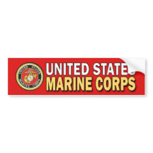 Autocollant pare-chocs USMC Red Seal