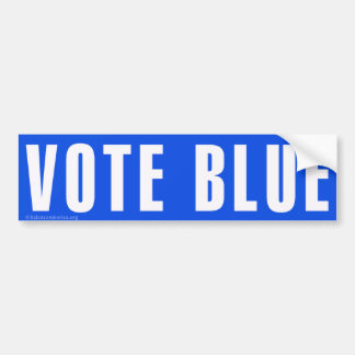 Autocollant pare-chocs 'VOTE BLUE'