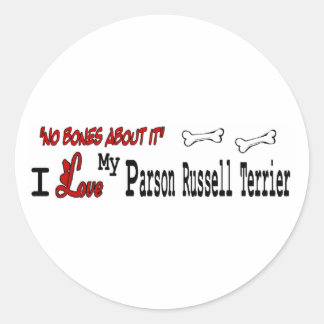Autocollant Parson Russell Terrier (I Love)