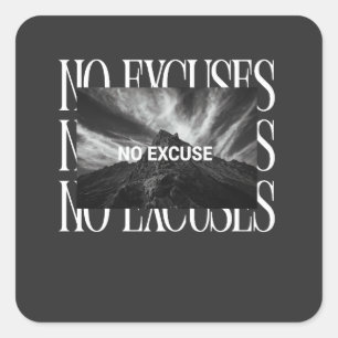 Autocollant PAS D'EXCUSE – Street Motivation Minim